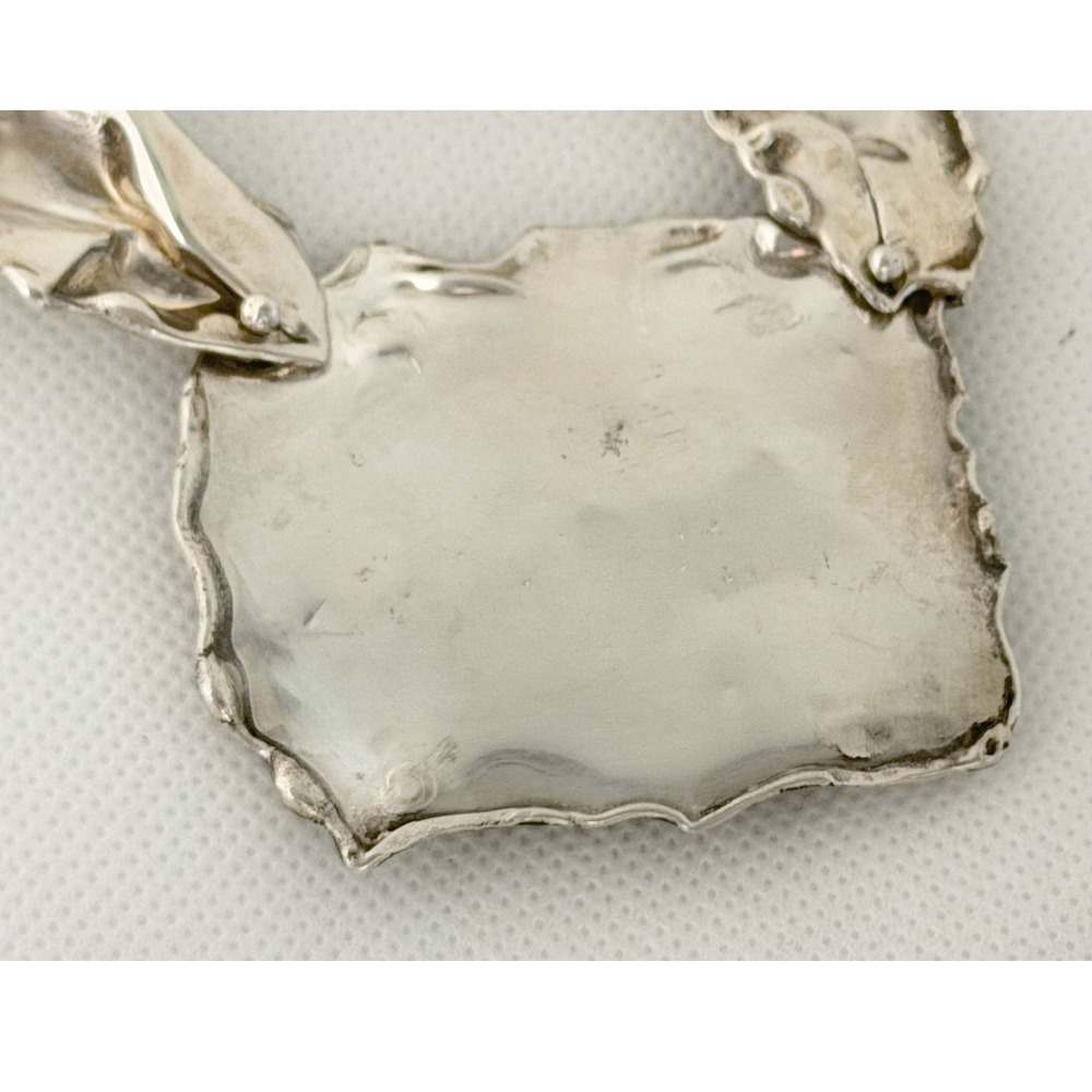 Diane Markz Picture Jasper Silver Brutalist Necklace - Picture 9 of 9